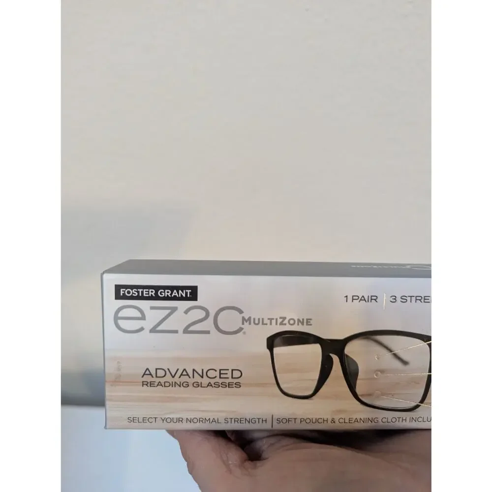 Foster Grant EZ2C Multizone Advanced Reading Glasses 606 BLU & Camden MF +2.00